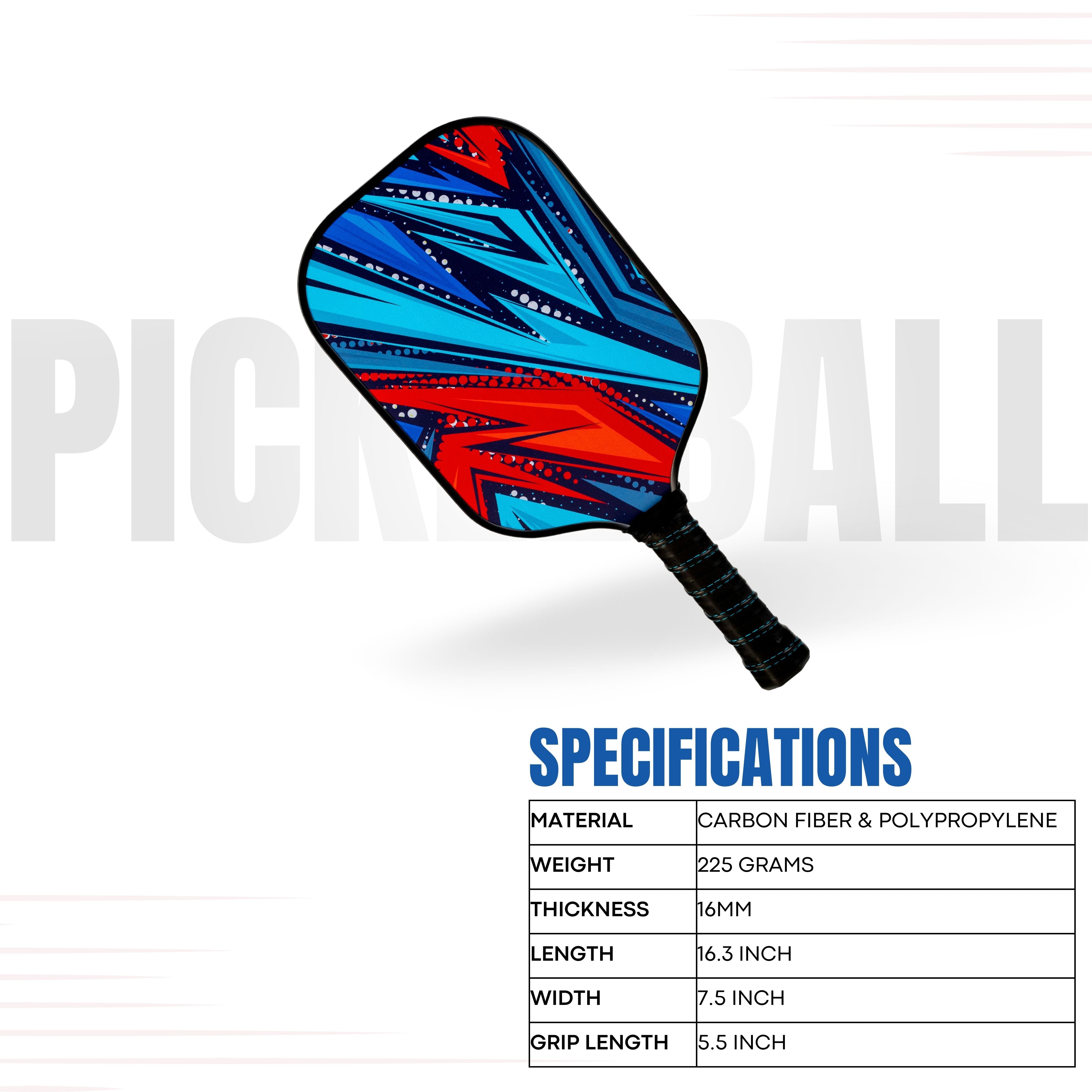 Pickleball Paddle Carbon Fiber Pro Series