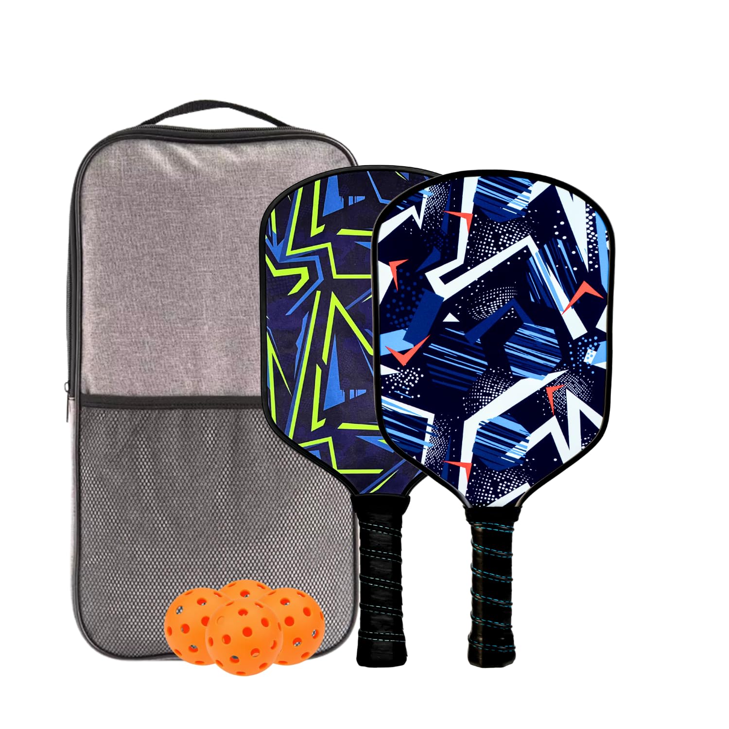 Pickleball Paddle Fiber Glass Beginner & Intermediate Series (Pack of 2)