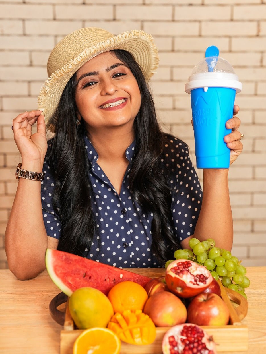 Neha's Frozen Flex Slushy Maker Cup (Blue)
