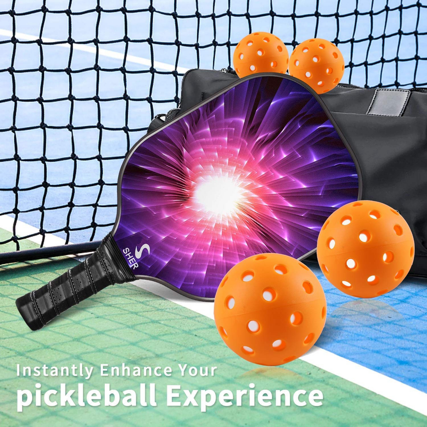 Pickleball Balls Orange(Pack of 3)