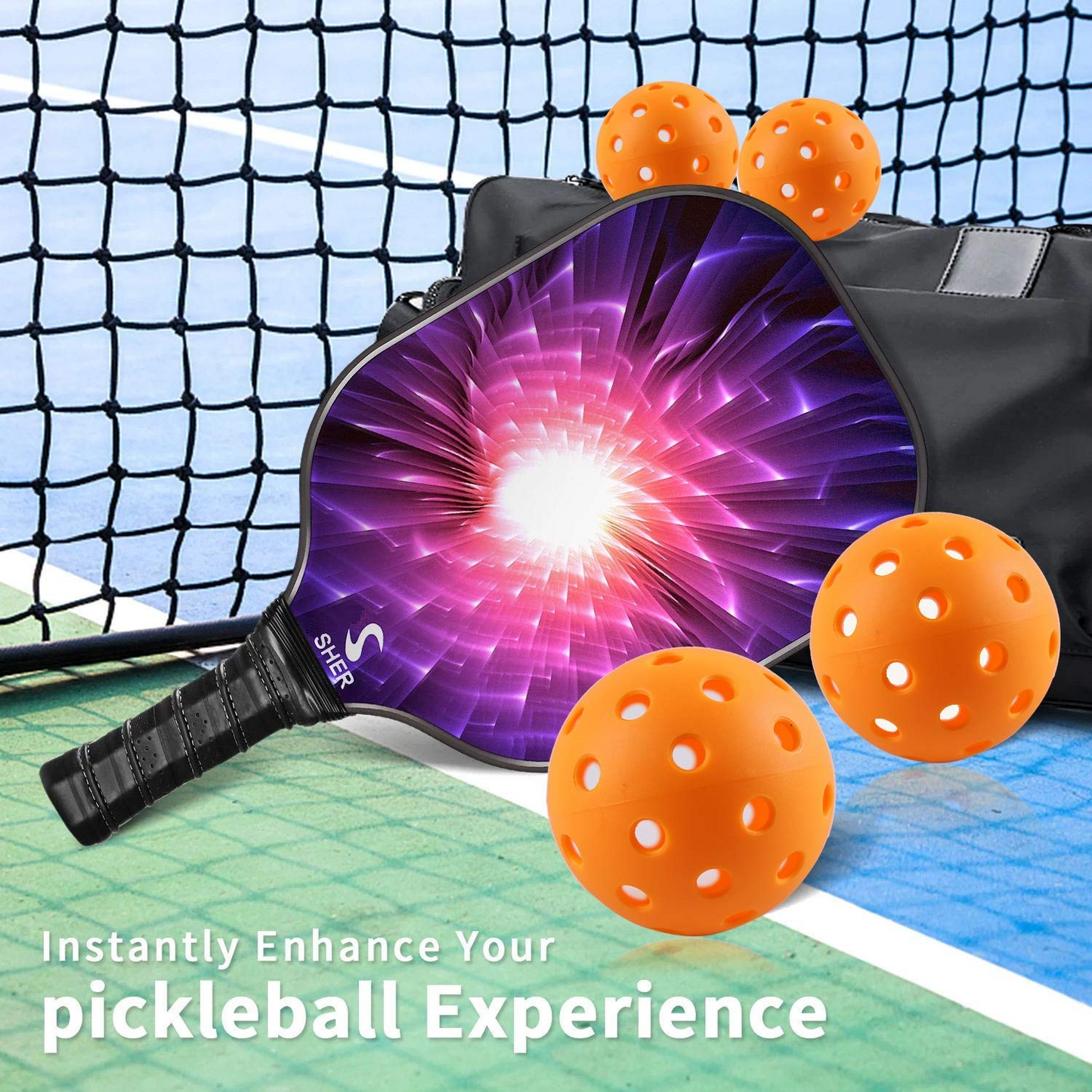 Everhype Pickleball Balls (Pack of 6) Outdoor Competition Grade Balls