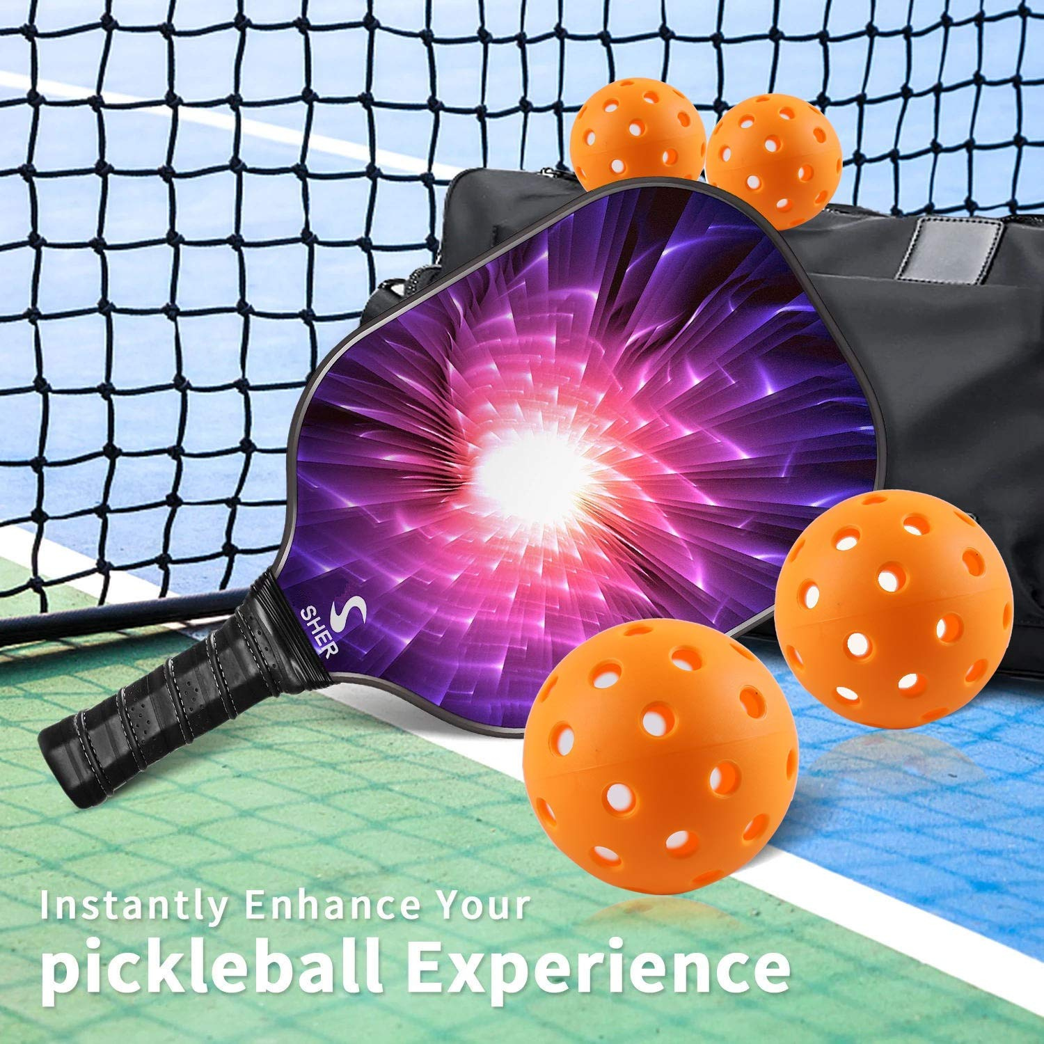 Pickleball Balls Orange(Pack of 3)