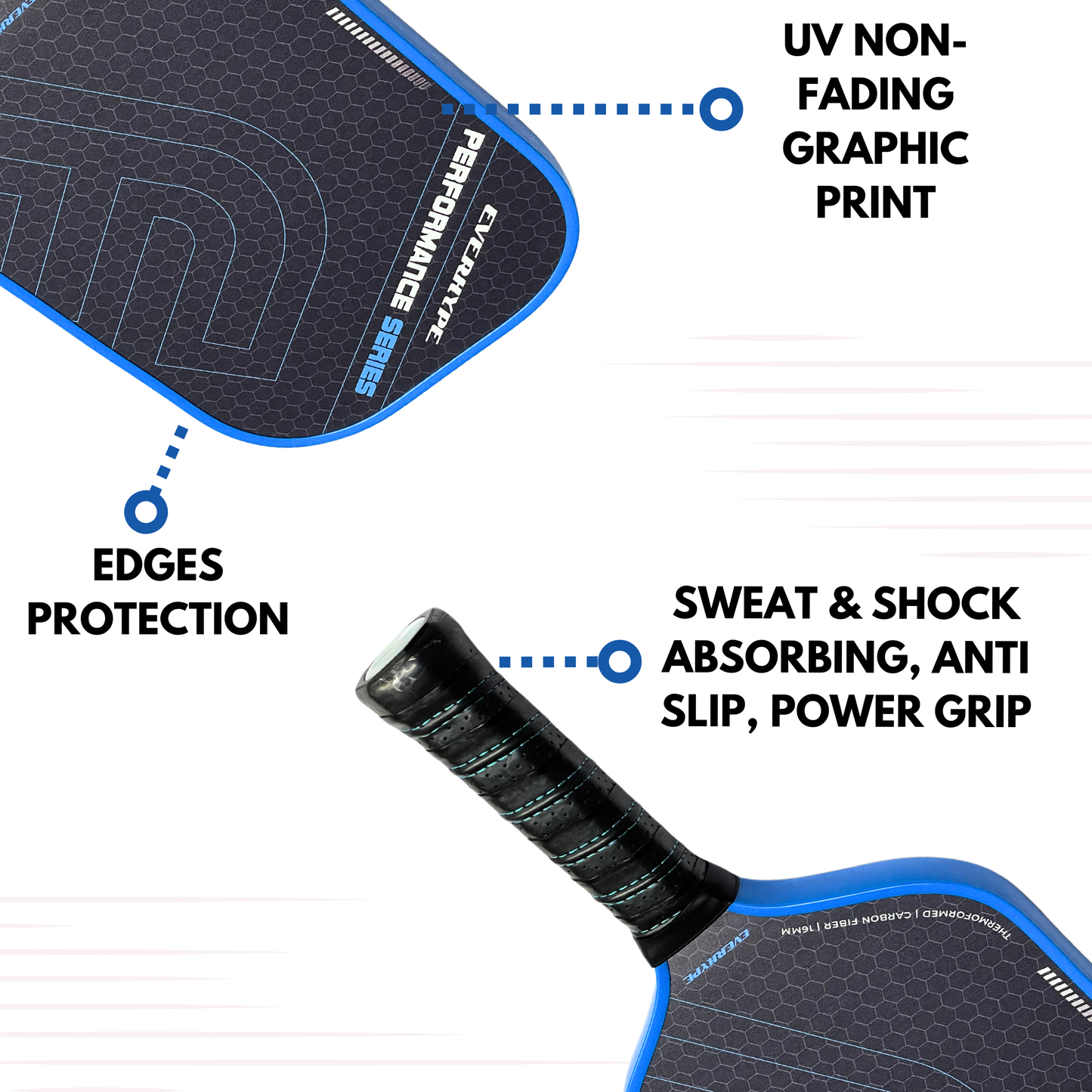 Everhype Carbon Fiber Pickleball Paddle For Performance