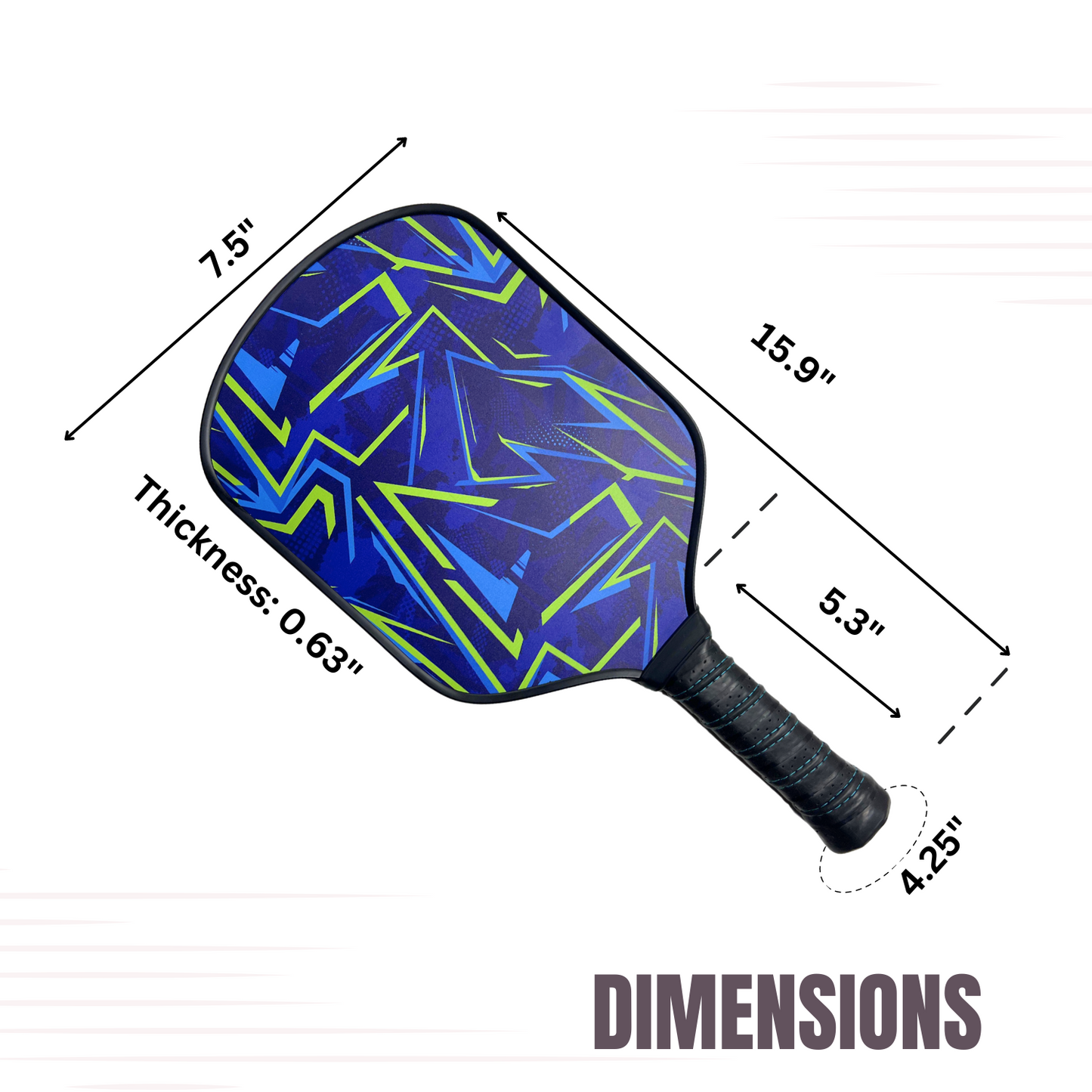 Everhype Fiberglass Pickleball Paddle For Intermediate