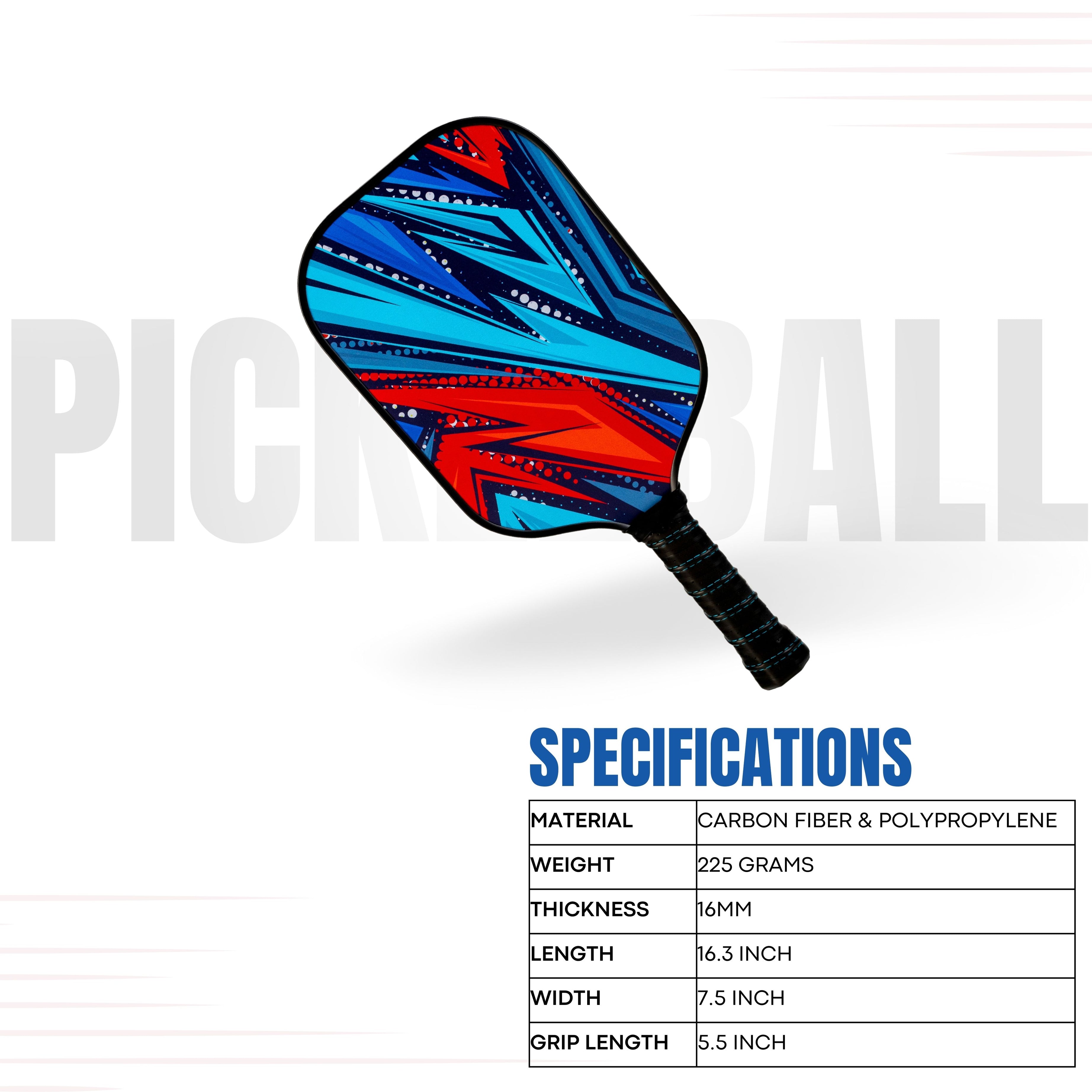 Pickleball Paddle Carbon Fiber Pro Series