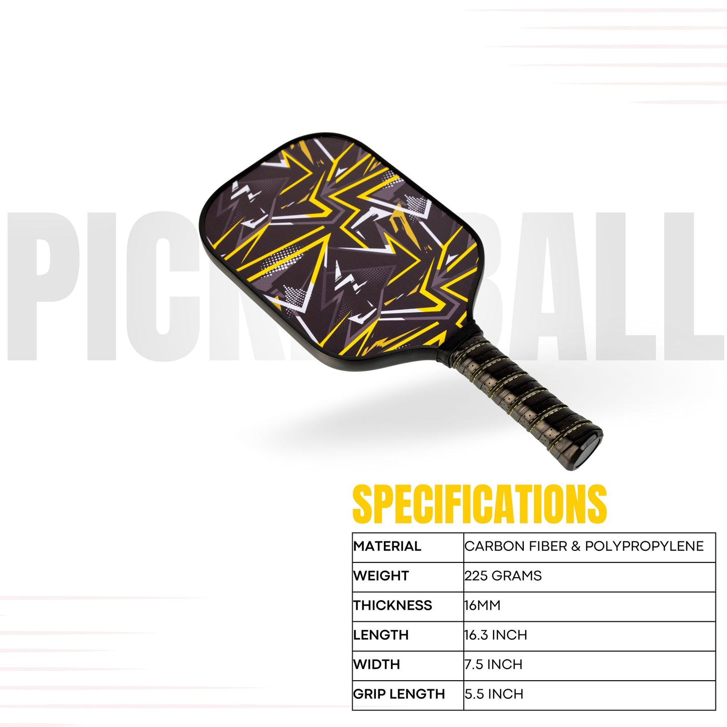 Everhype Carbon Fiber Pickleball Paddle For Advanced