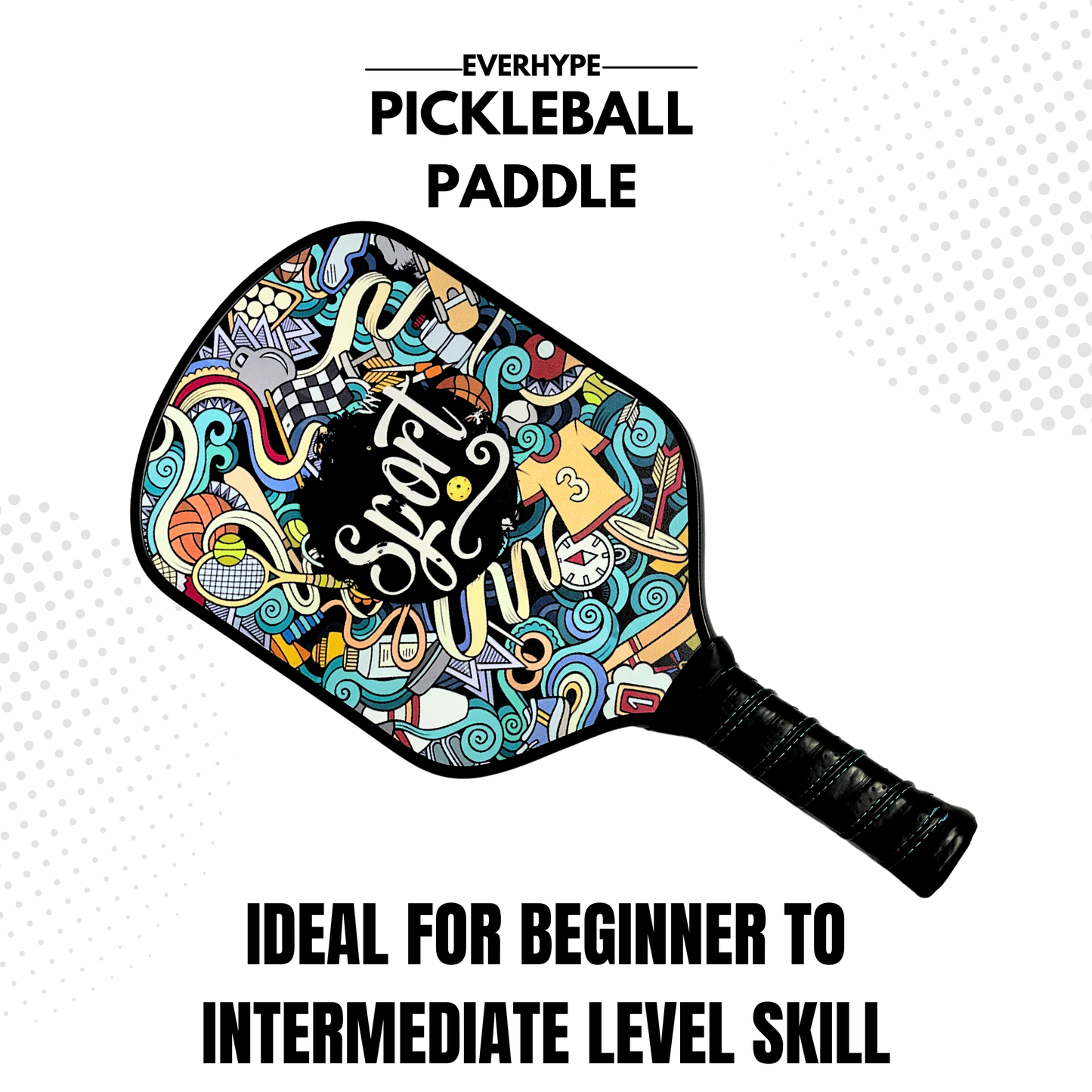 Everhype Fiberglass Pickleball Paddle For Sport