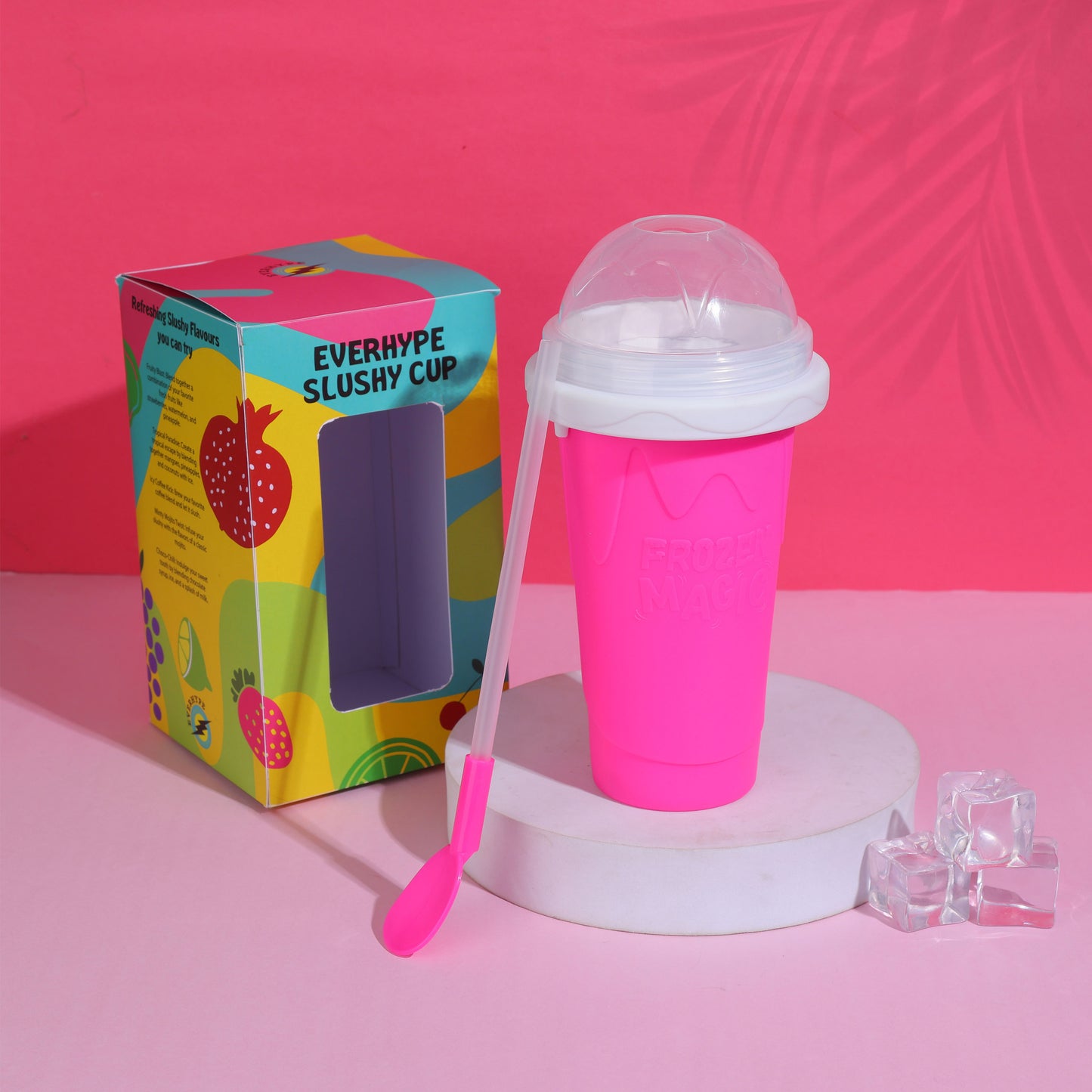 Everhype x Neha's Frozen Flex Slushy Maker Cup (Pink)