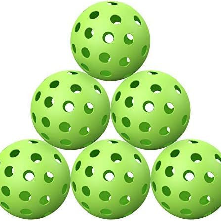 Pickleball Balls Green (Pack of 6)