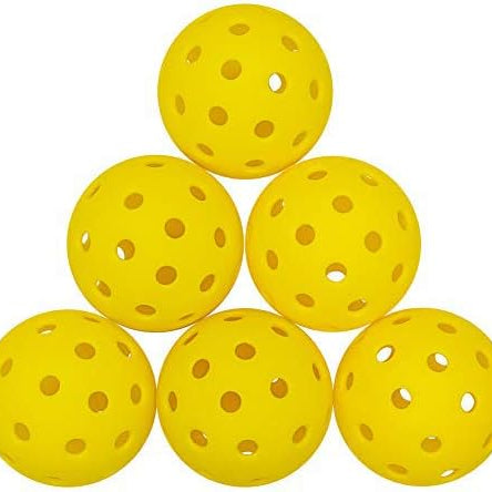 Pickleball Balls Yellow (Pack of 6)