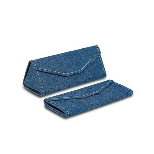 Trifolding Sunglass Case- Denim