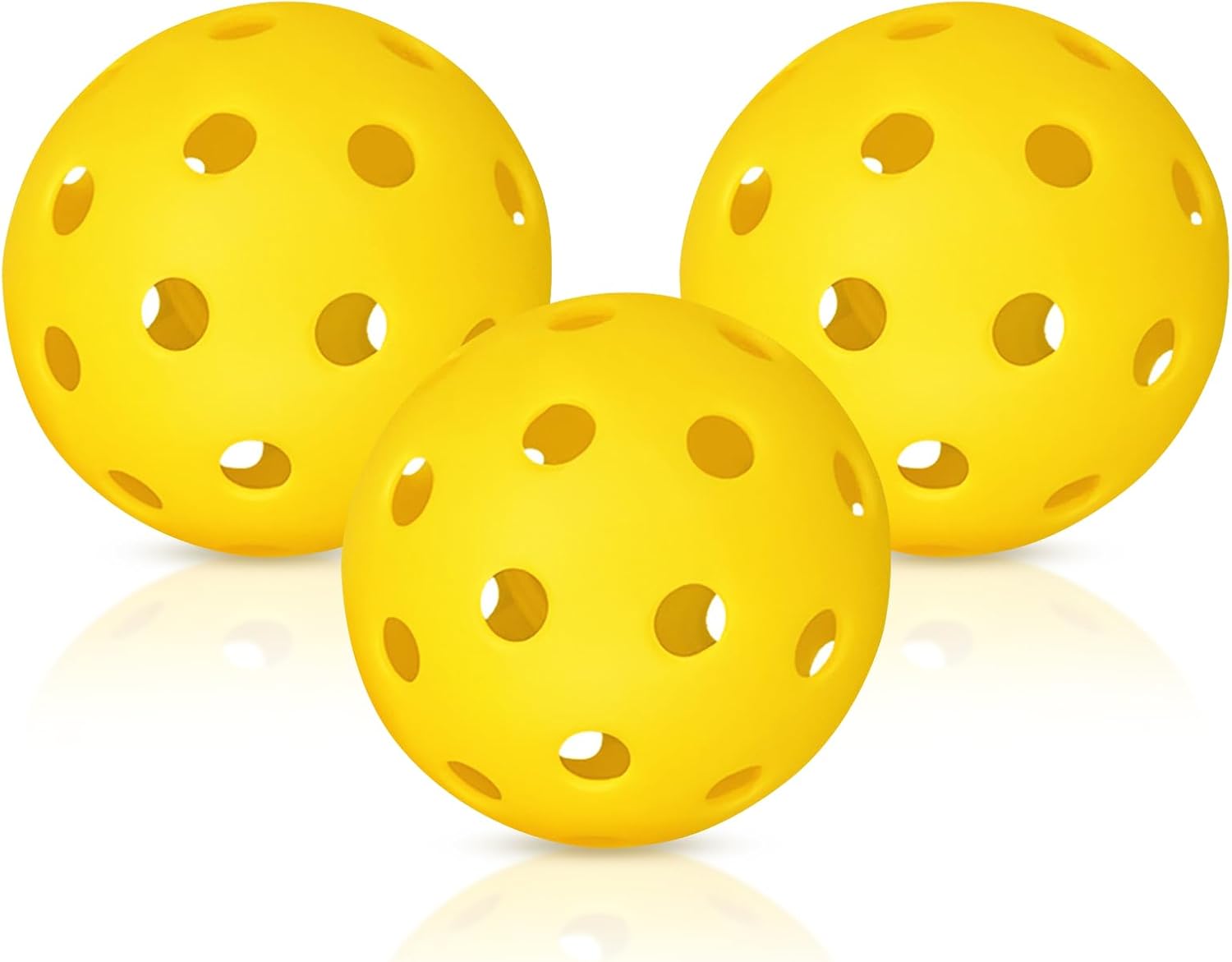 Pickleball Balls Yellow (Pack of 3)