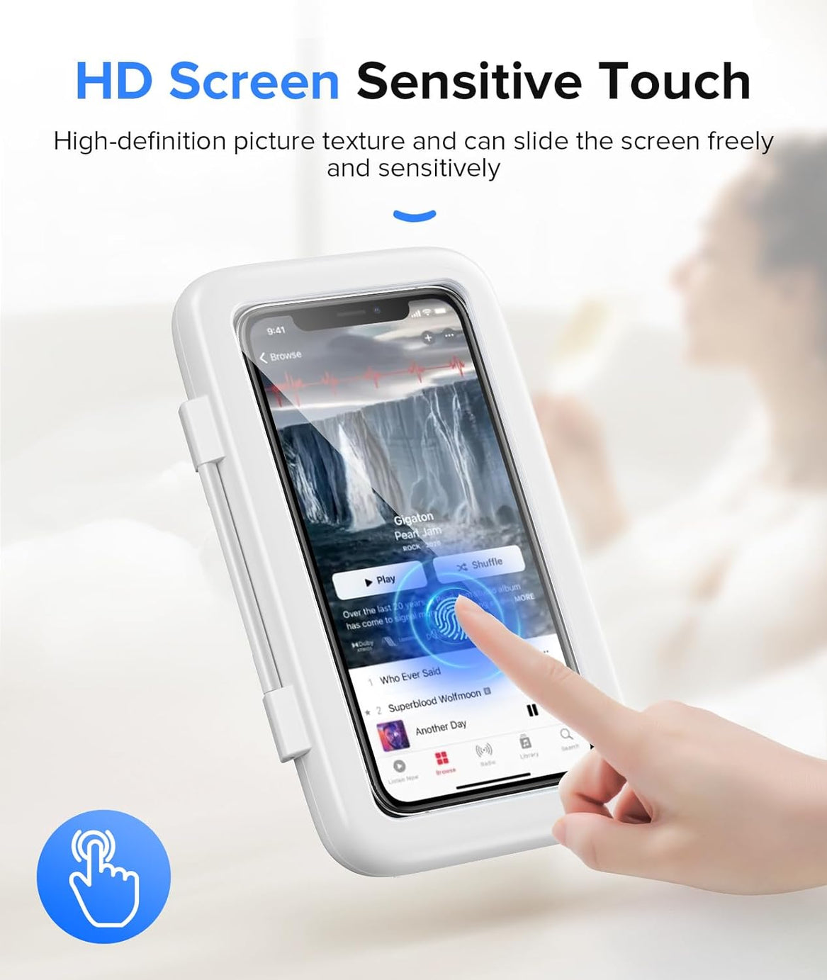 Shower Phone Holder 360 Degree Rotation (White)