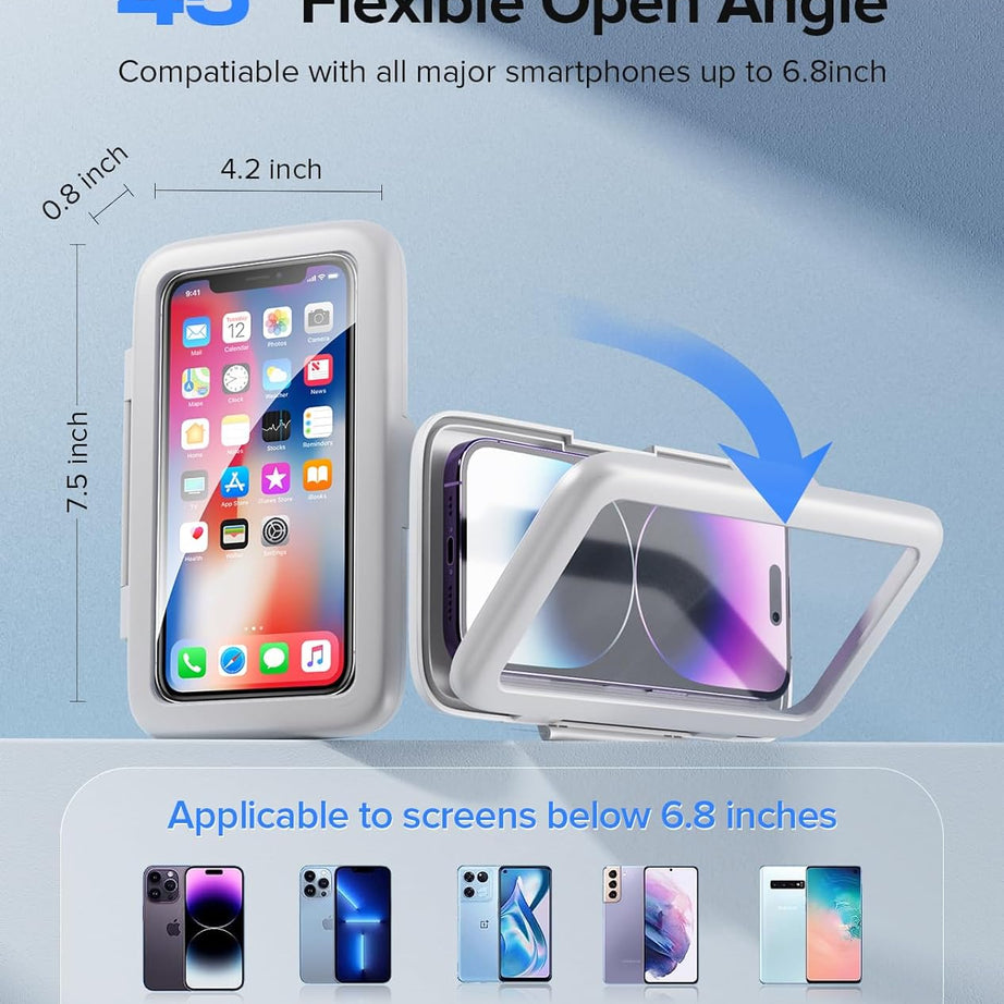 Shower Phone Holder 360 Degree Rotation (White)