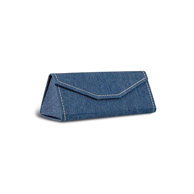 Trifolding Slim Eyewear/Sunglass Case - Denim