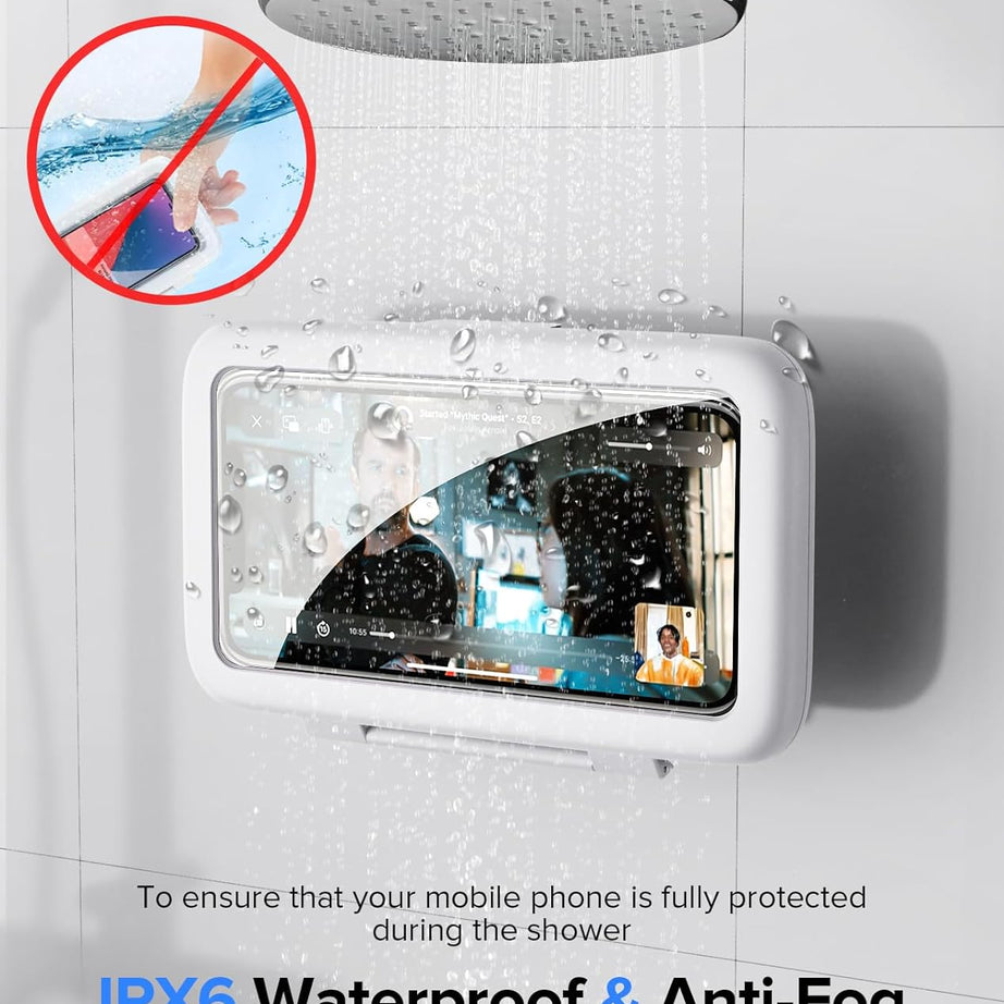 Shower Phone Holder 360 Degree Rotation (White)