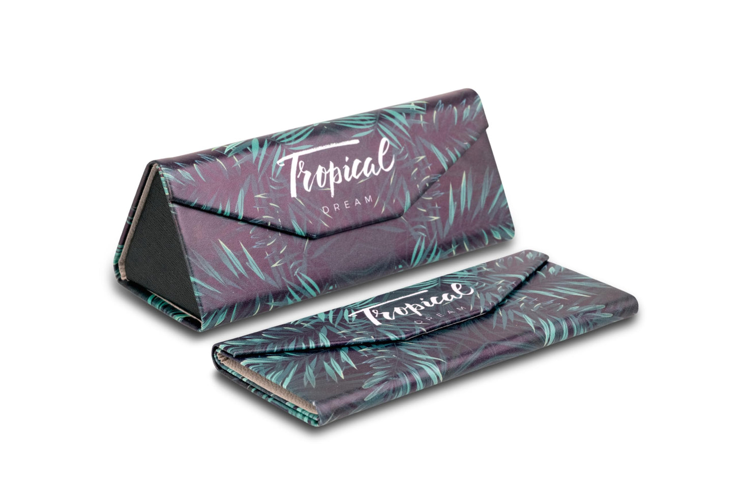 Trifolding Slim Eyewear/Sunglass Case - Tropical