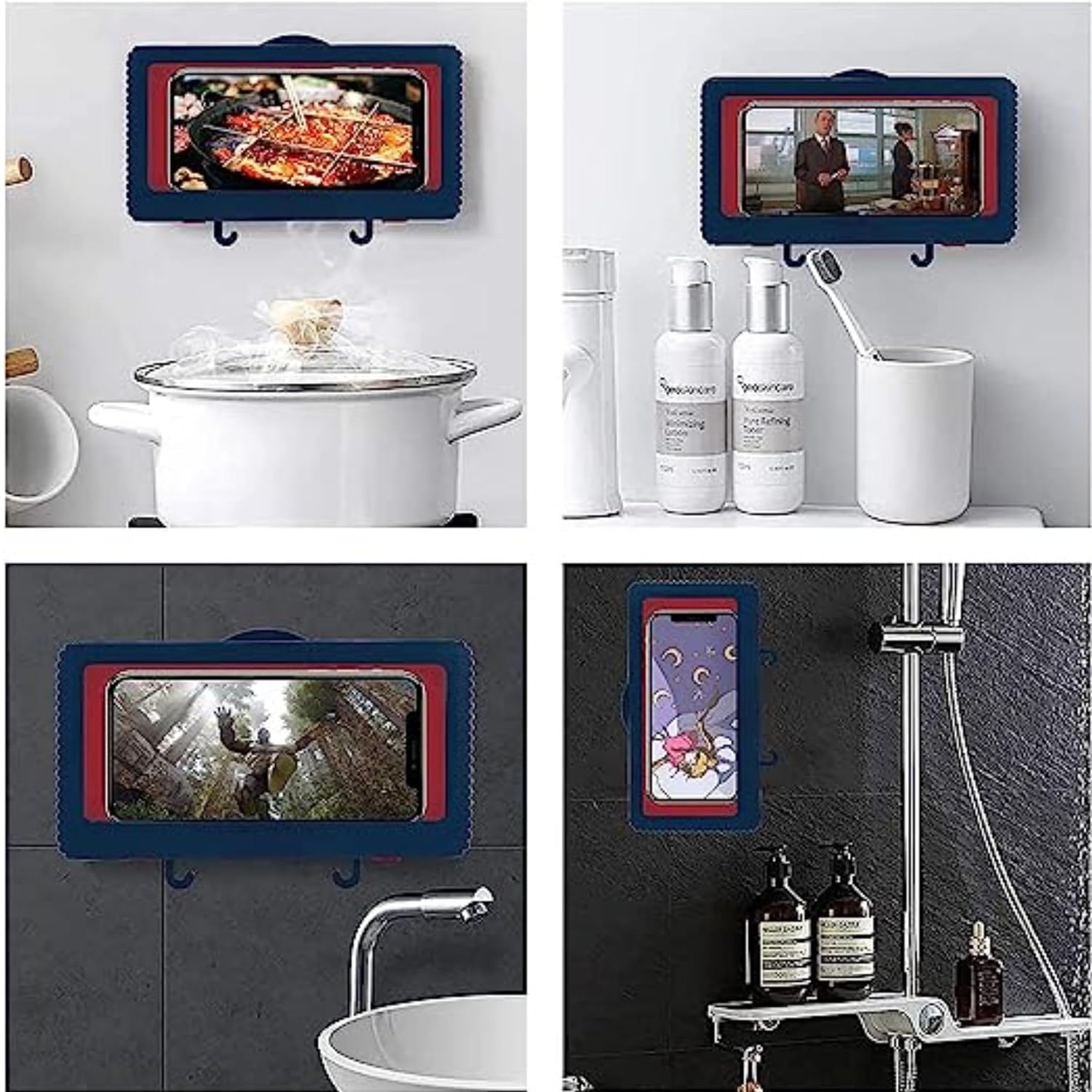 Shower Phone Holder (Blue)