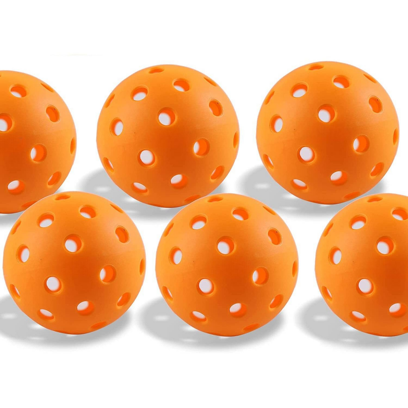 Pickleball Balls Orange(Pack of 6)