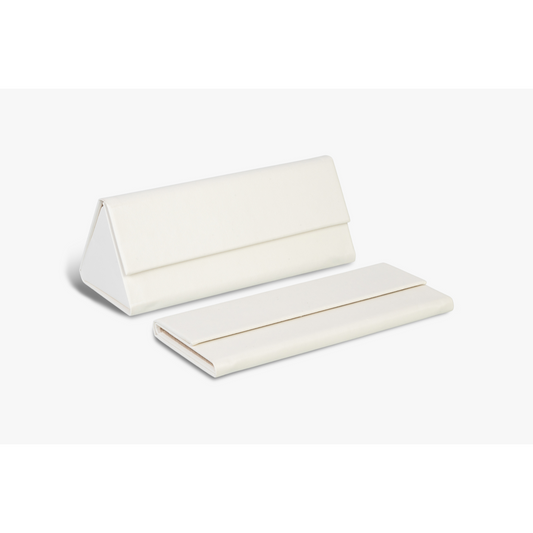 Trifolding Slim Eyewear/Sunglass Case - White