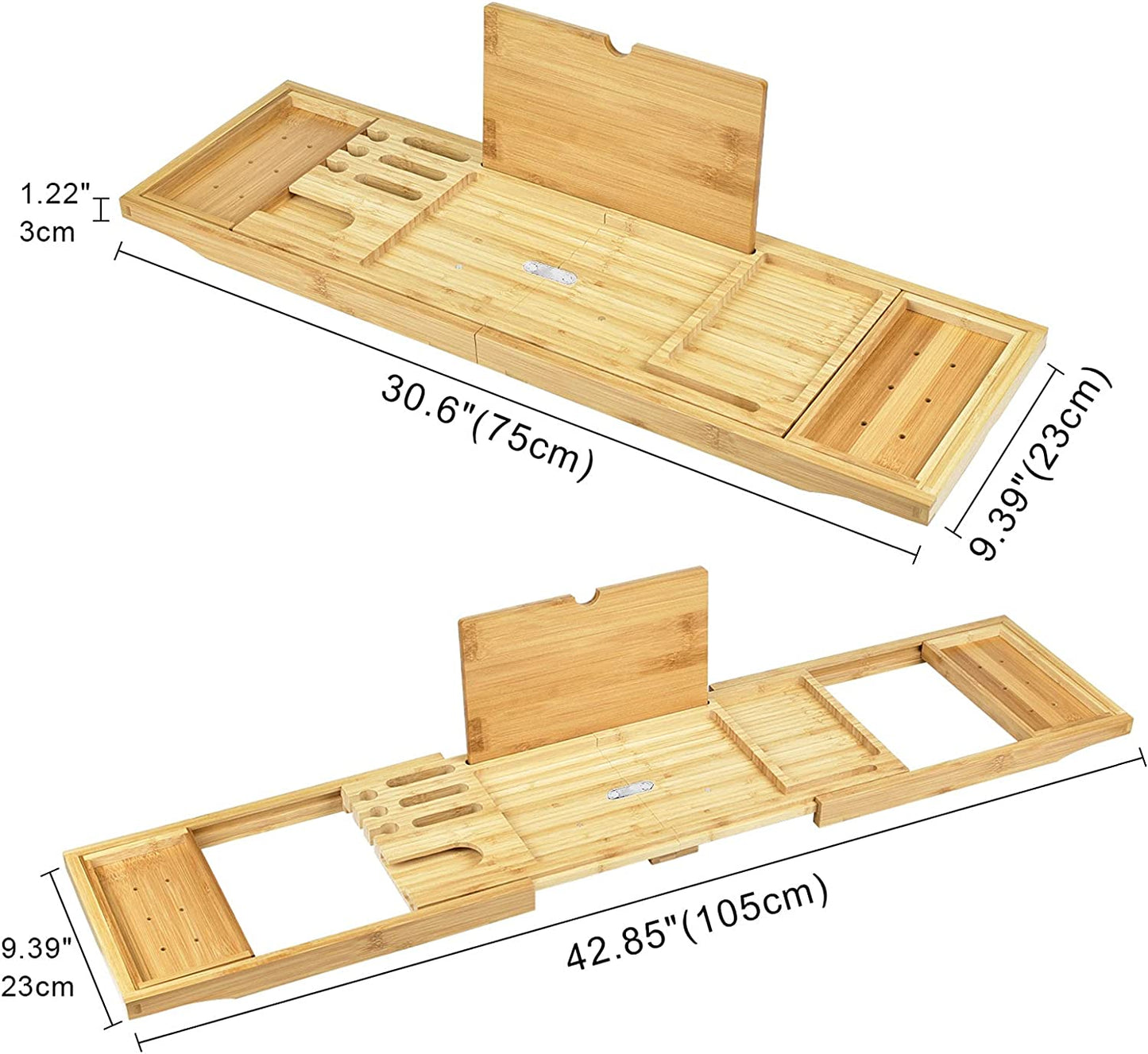 EverHype Bamboo Bath Caddy