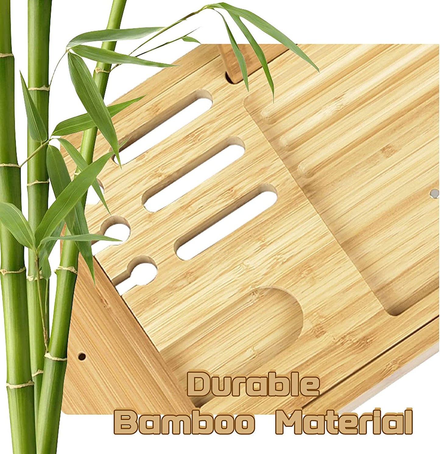 EverHype Bamboo Bath Caddy