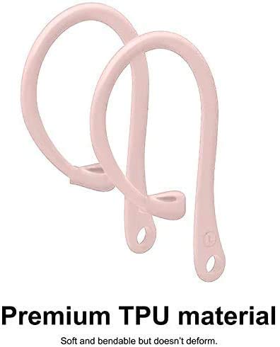 Everhype Earhook for AirPods Pro, AirPods 3, AirPods 2 and AirPods 1 Anti-Lost Secure Airpods Holder Ear Attachment Loops Earhook Clips for AirPod Earbud Sports (Earbud Hook Black)