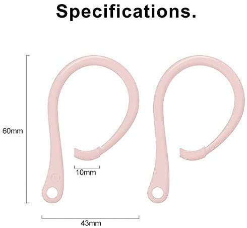 Everhype Earhook for AirPods Pro, AirPods 3, AirPods 2 and AirPods 1 Anti-Lost Secure Airpods Holder Ear Attachment Loops Earhook Clips for AirPod Earbud Sports (Earbud Hook Black)