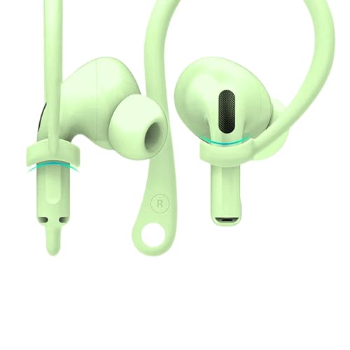 Everhype Earhook for AirPods Pro, AirPods 3, AirPods 2 and AirPods 1 Anti-Lost Secure Airpods Holder Ear Attachment Loops Earhook Clips for AirPod Earbud Sports (Earbud Hook Black)