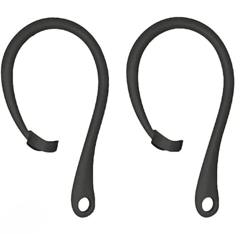 Everhype Earhook for AirPods Pro, AirPods 3, AirPods 2 and AirPods 1 Anti-Lost Secure Airpods Holder Ear Attachment Loops Earhook Clips for AirPod Earbud Sports (Earbud Hook Black)