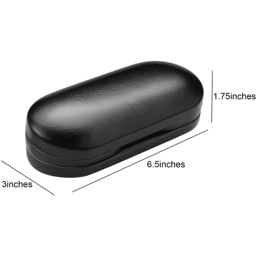 Everhype Unisex Protective Case For Sunglasses, Spectacles + Contact Lenses | Hard Lens Case | Two sided Stroage with mirror