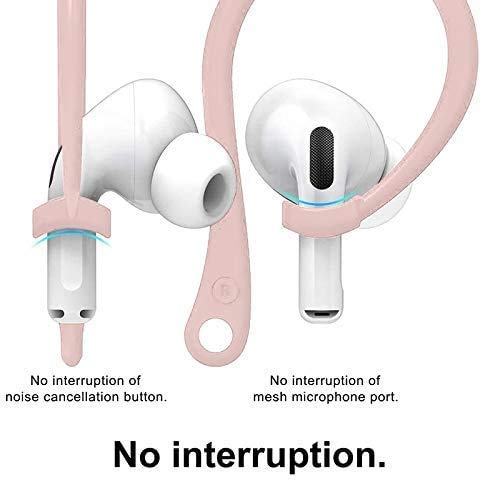 Everhype Earhook for AirPods Pro, AirPods 3, AirPods 2 and AirPods 1 Anti-Lost Secure Airpods Holder Ear Attachment Loops Earhook Clips for AirPod Earbud Sports (Earbud Hook Black)