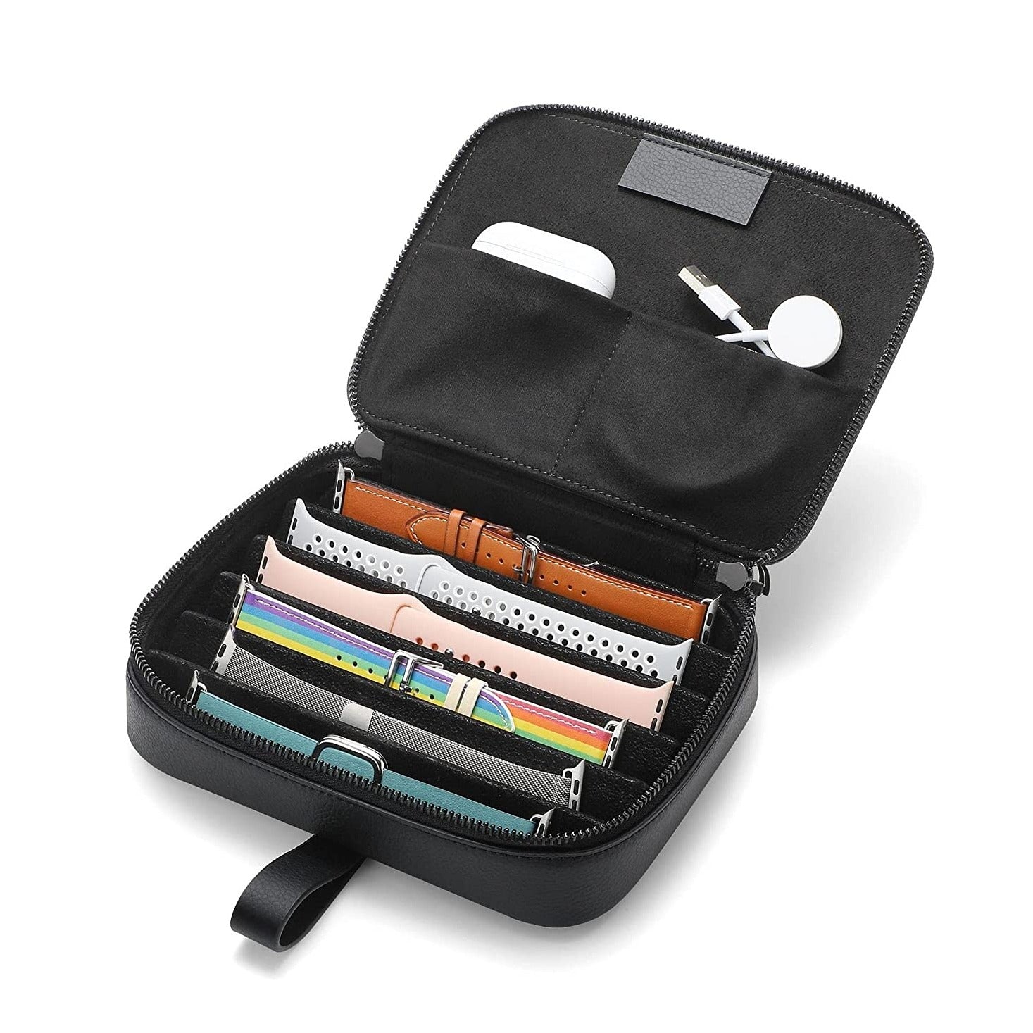 Leather Smart Watch and Straps Organizer