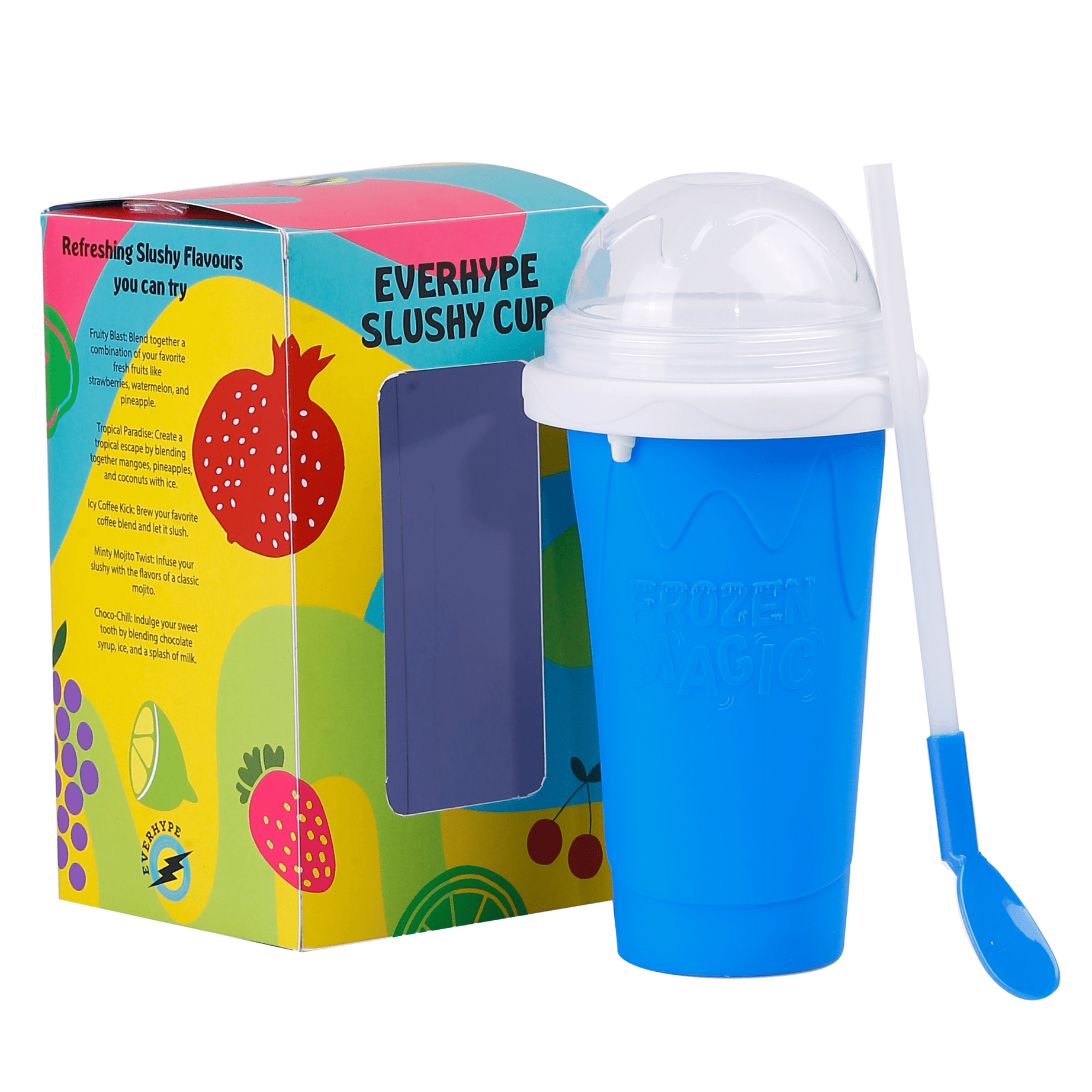 Neha's Frozen Flex Slushy Maker Cup (Blue)