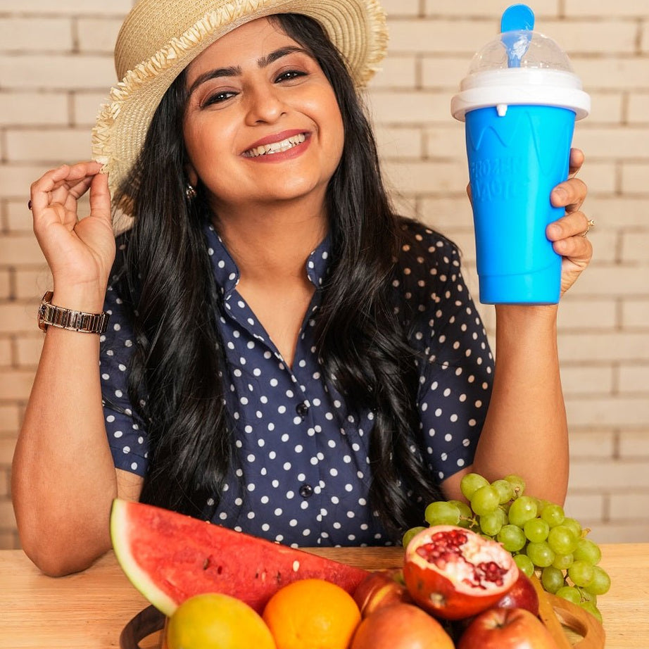 Neha's Frozen Flex Slushy Maker Cup (Blue)