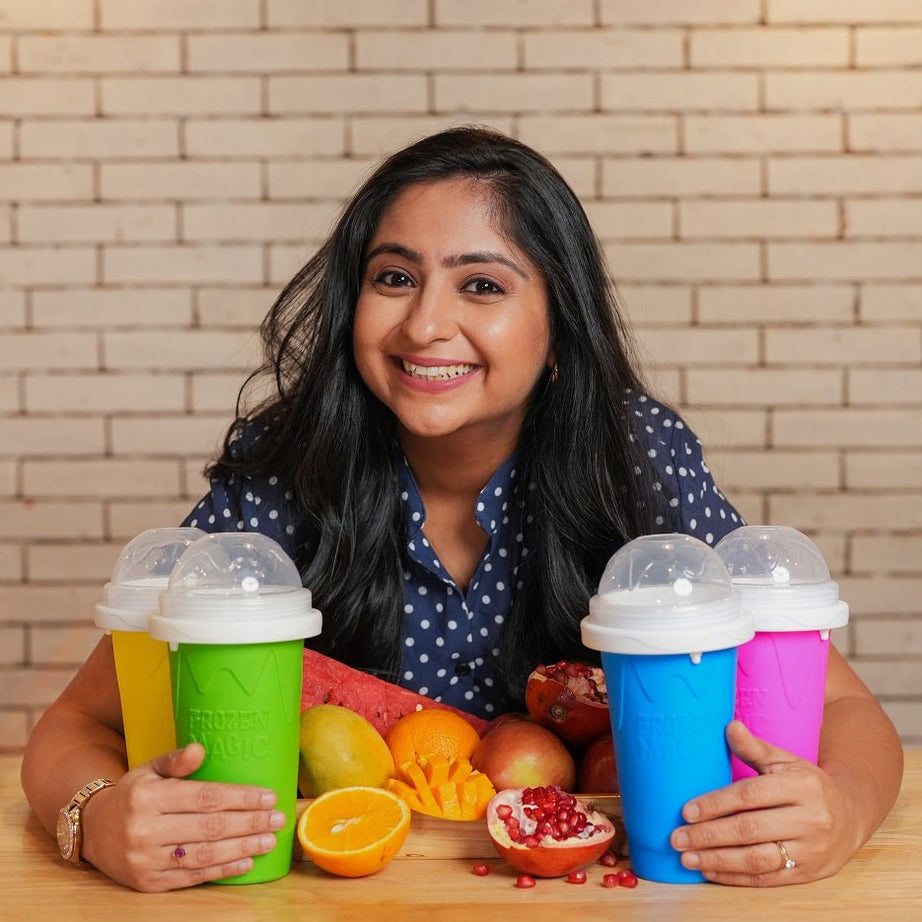 Neha's Frozen Flex Slushy Maker Cup (Yellow)