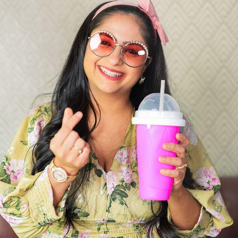Neha's Frozen Flex Slushy Maker Cup (Pink)