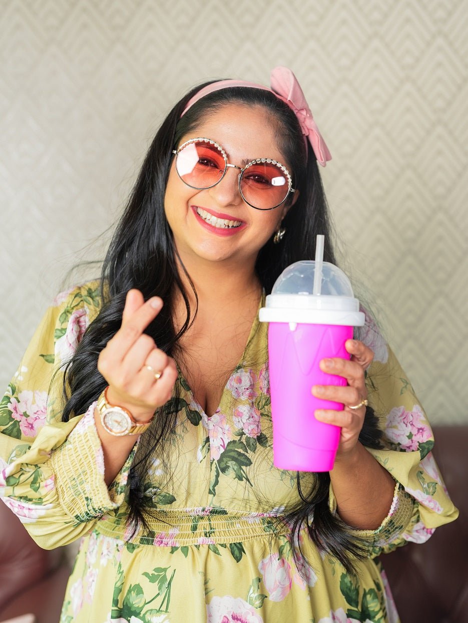 Neha's Frozen Flex Slushy Maker Cup (Pink)