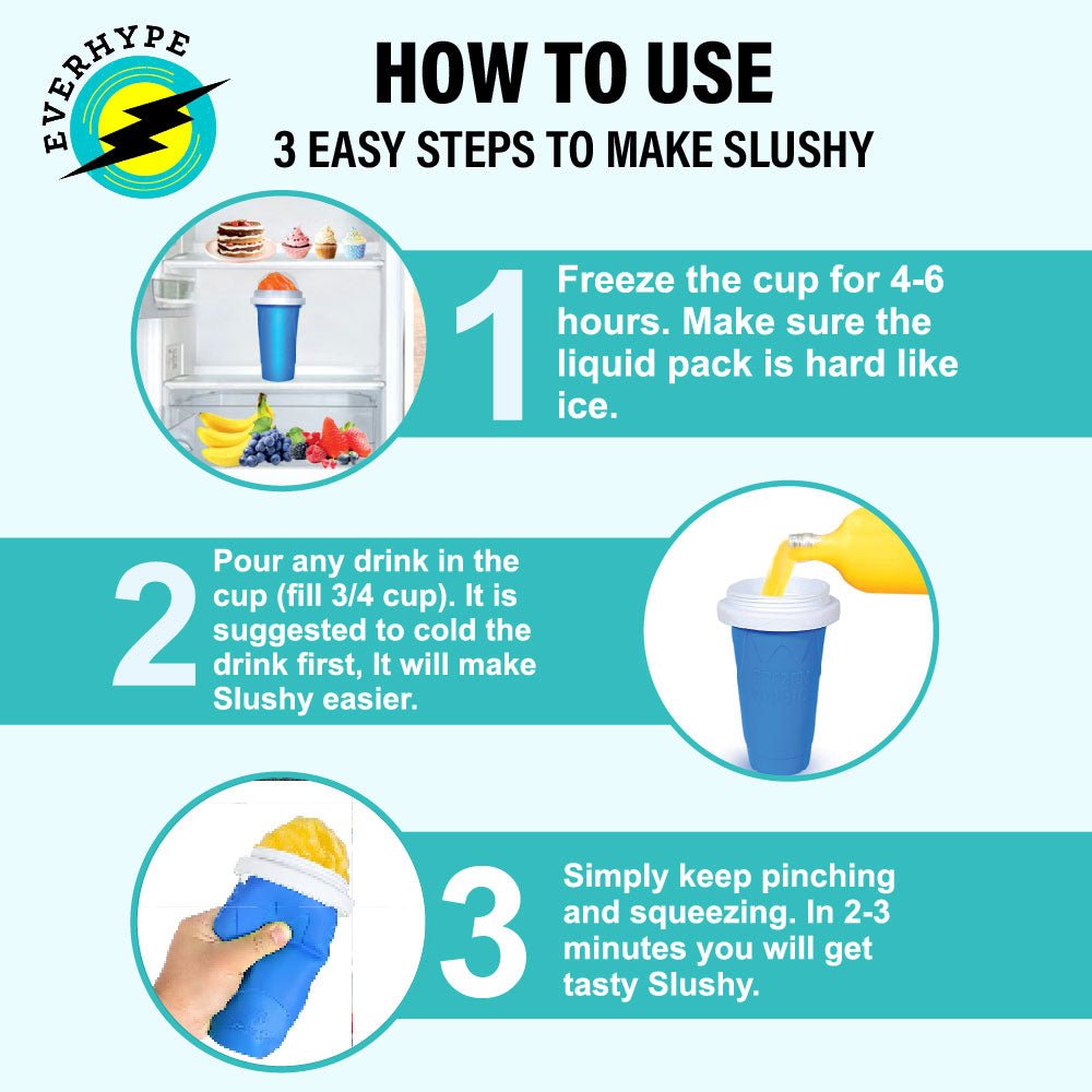 Neha's Frozen Flex Slushy Maker Cup (Blue)