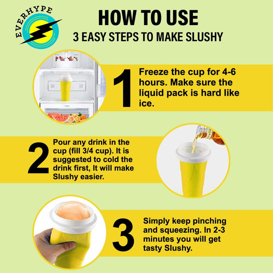 Neha's Frozen Flex Slushy Maker Cup (Yellow)