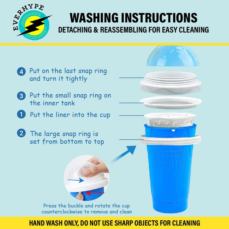 Neha's Frozen Flex Slushy Maker Cup (Blue)