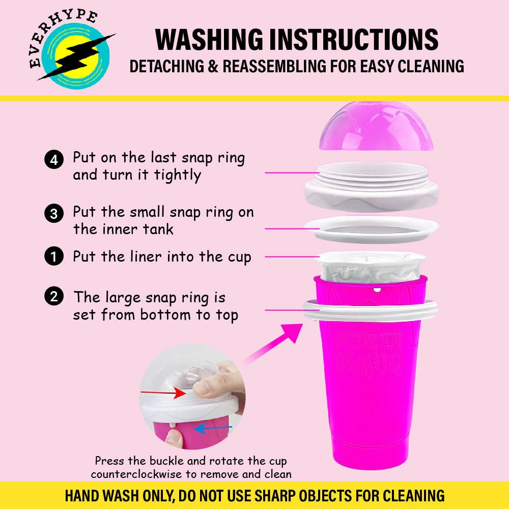 Neha's Frozen Flex Slushy Maker Cup (Pink)