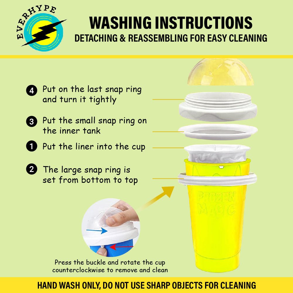 Neha's Frozen Flex Slushy Maker Cup (Yellow)